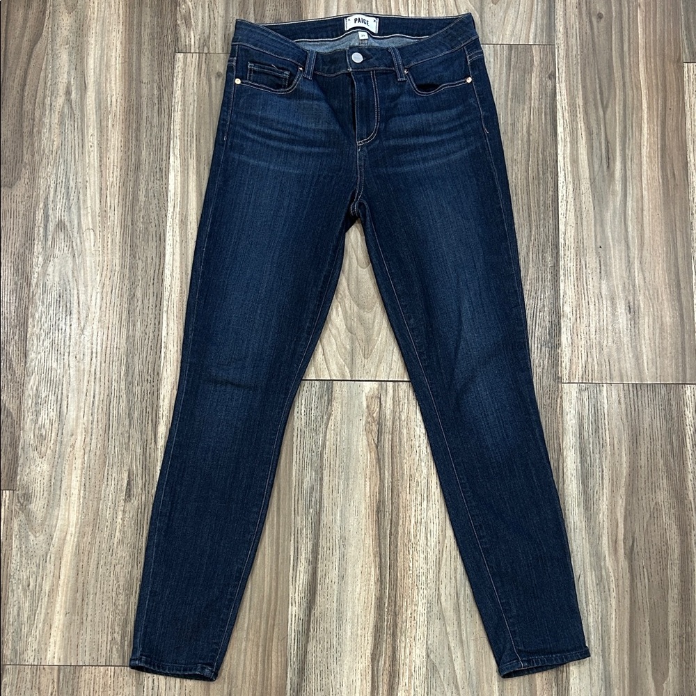 PAIGE Dark Indigo Skinny Jeans